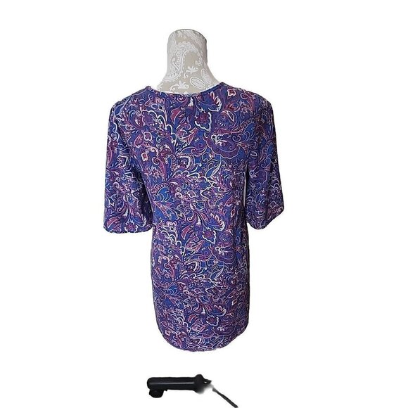 ALYA Womens Boho Mini Dress Floral Print Size Festival Style Small Swim Coverup - Picture 4 of 8